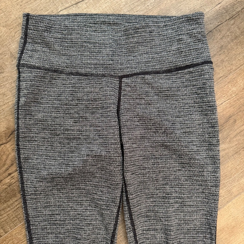 Prana Space Dye Knit Leggings Gray Blue High Rise Yoga Tights Womens S Gorpcore - Picture 2 of 9
